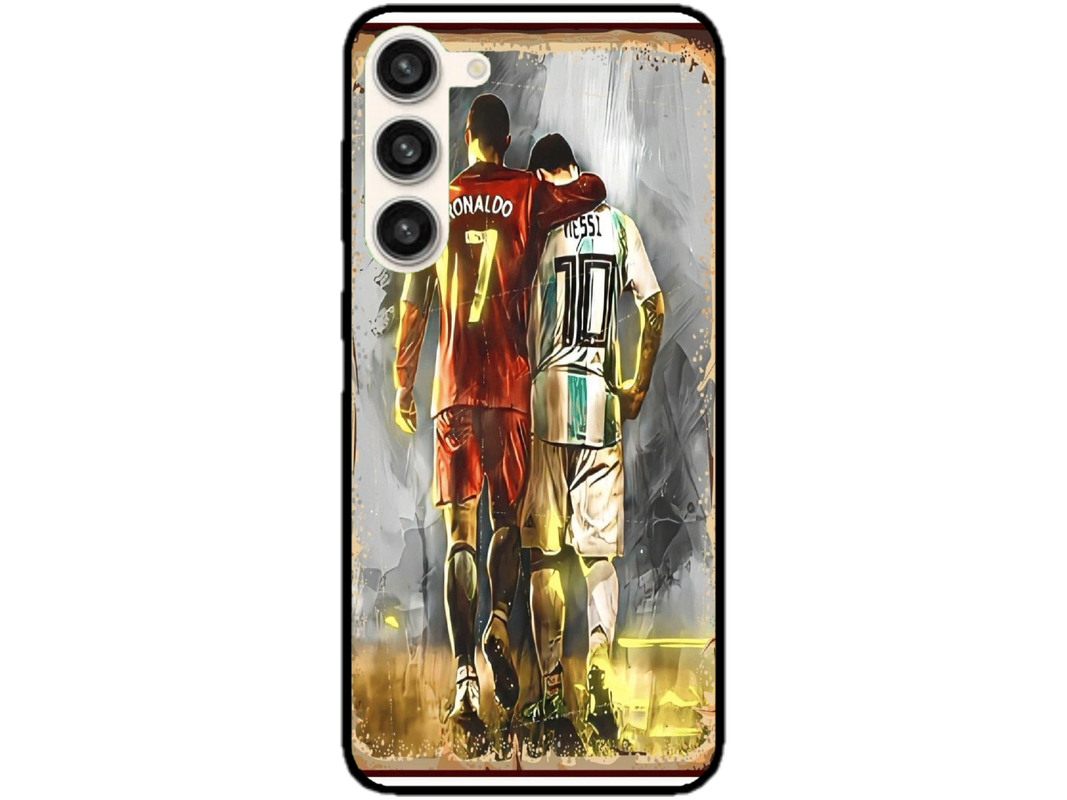 Skin Messi si Ronaldo 2, compatibil cu Samsung Galaxy S23 FE, M0069