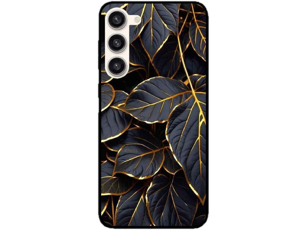 Skin Black Leaves, compatibil cu Samsung Galaxy S23 Plus, M0200