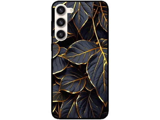 Skin Black Leaves, compatibil cu Samsung Galaxy S23 Plus, M0200