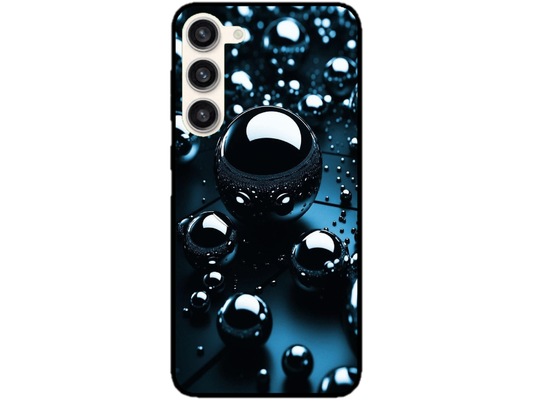 Skin Black Drops, compatibil cu Samsung Galaxy S23 Plus, M0203