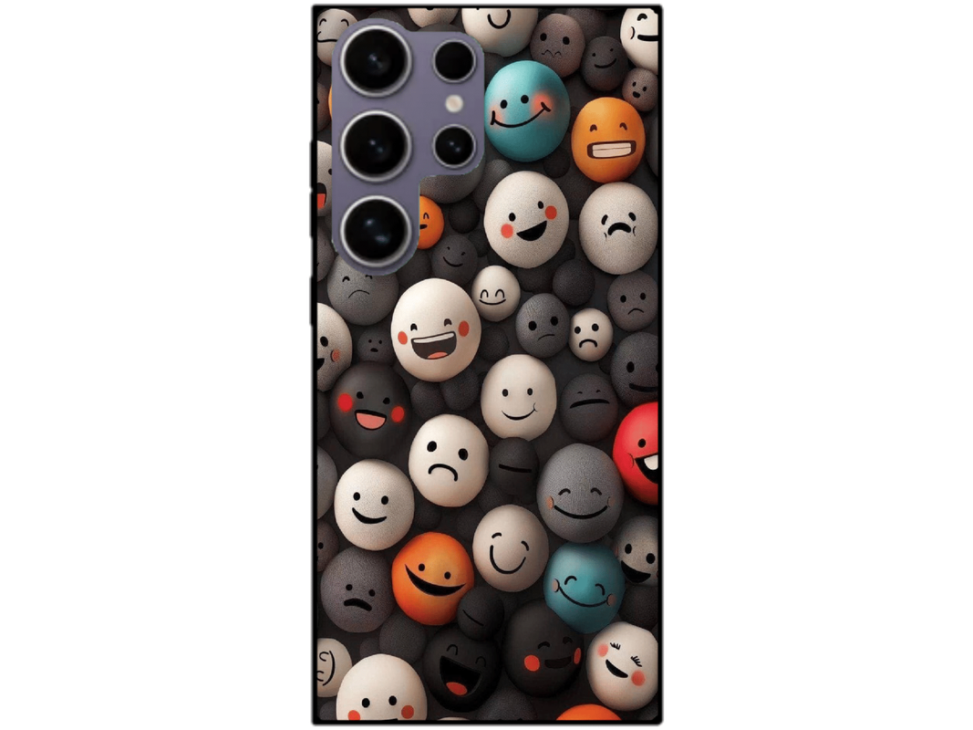 Skin Smiley Faces, compatibil cu Samsung Galaxy S23 Ultra, M0025