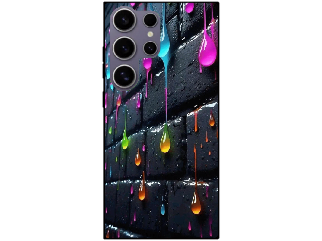 Skin Rainbow Drops 3, compatibil cu Samsung Galaxy S23 Ultra, M0034