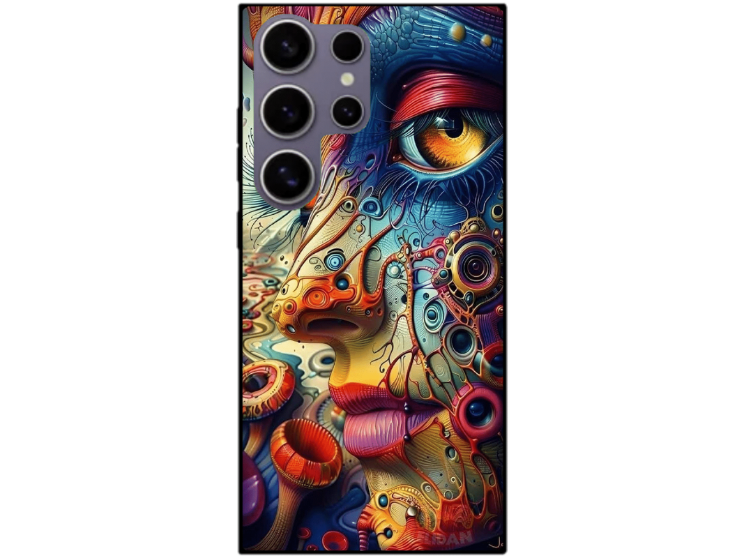 Skin Abstract Face, compatibil cu Samsung Galaxy S24 Ultra, M0045