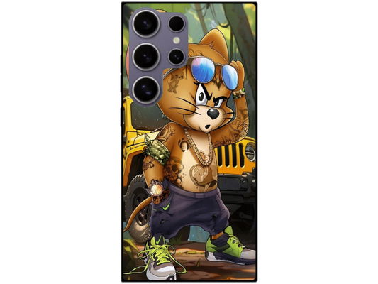 Skin Tom si Jerry 1, compatibil cu Samsung Galaxy S23 Ultra, M0140