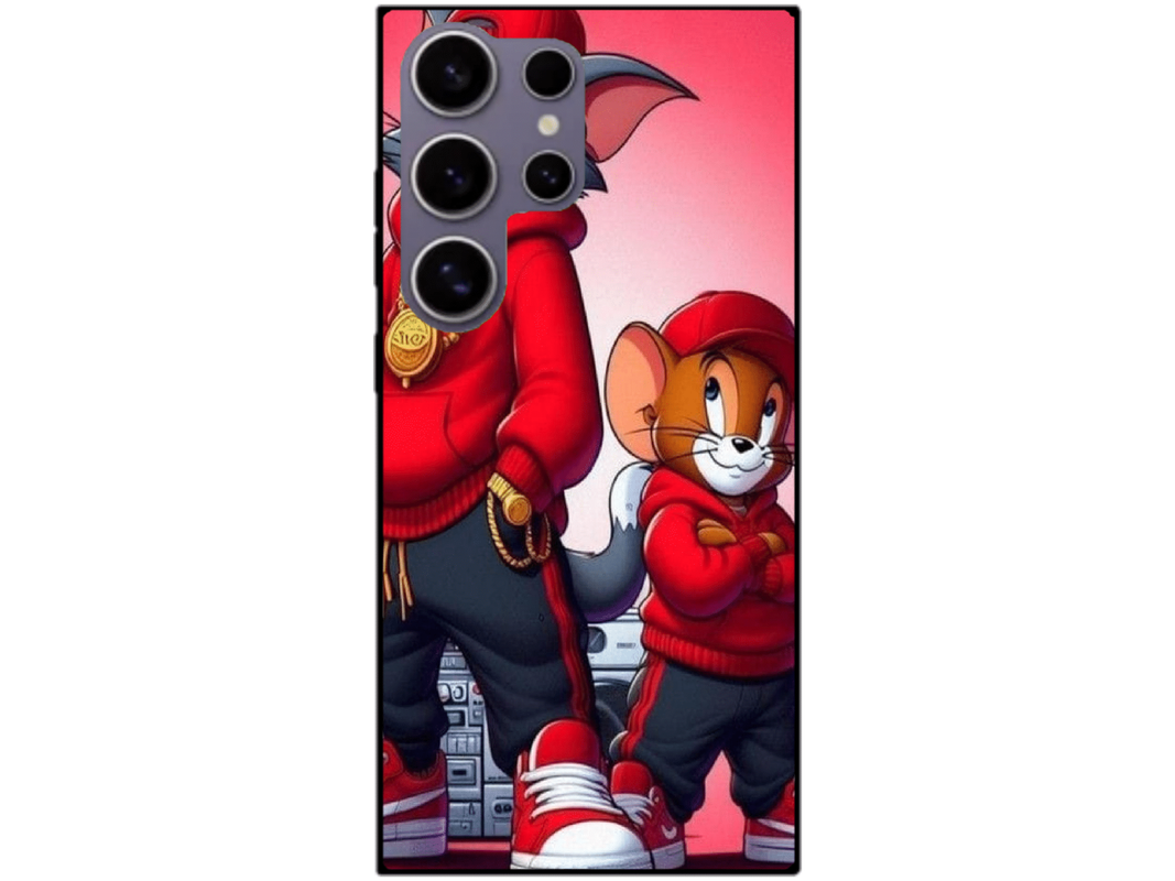 Skin Tom si Jerry 2, compatibil cu Samsung Galaxy S23 Ultra, M0141