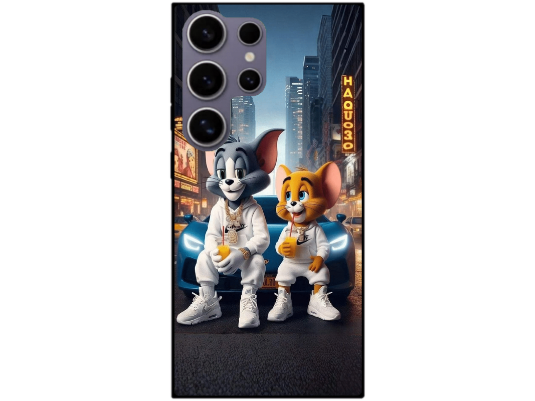 Skin Tom si Jerry 3, compatibil cu Samsung Galaxy S24 Ultra, M0144
