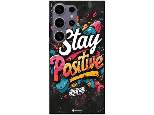 Skin Stay Positive, compatibil cu Samsung Galaxy S23 Ultra, M0194