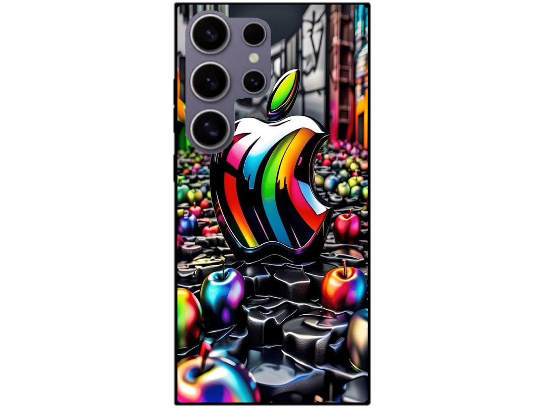 Skin Apple Logo, compatibil cu Samsung Galaxy S23 Ultra, M0240