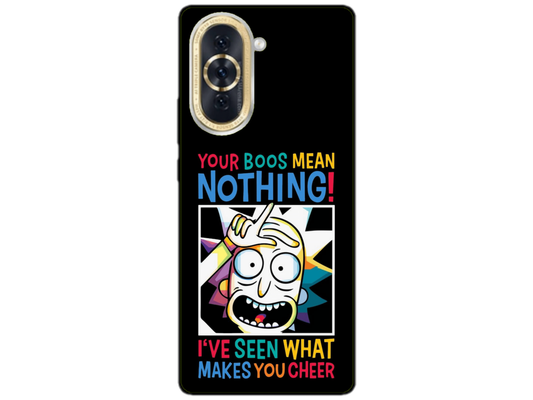 Husa Silicon HQCover compatibila cu Huawei Nova 10, model Rick and Morty, rezistenta la socuri si zgarieturi, SP1M00048