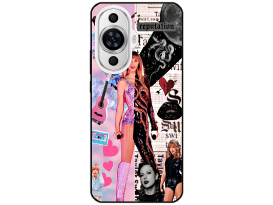 Husa Silicon HQCover compatibila cu Huawei Nova 11, model Taylor Swift v2, rezistenta la socuri si zgarieturi, SP1M00026