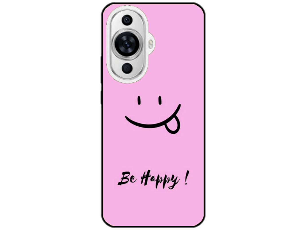 Husa Silicon HQCover compatibila cu Huawei Nova 11, model Be Happy, rezistenta la socuri si zgarieturi, SP1M00033
