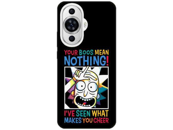 Husa Silicon HQCover compatibila cu Huawei Nova 11, model Rick and Morty, rezistenta la socuri si zgarieturi, SP1M00048