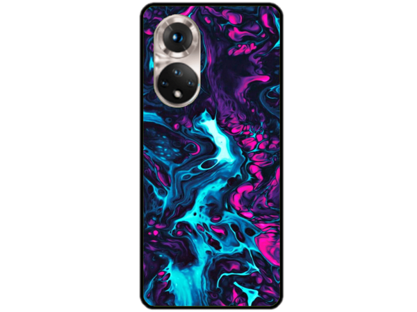 Husa Silicon HQCover compatibila cu Huawei Nova 9, model Explozie de culori v3, rezistenta la socuri si zgarieturi, SP1M00044