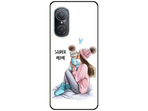 Husa Silicon HQCover compatibila cu Huawei Nova 9 SE, model Super Mom, rezistenta la socuri si zgarieturi, SP1M00030