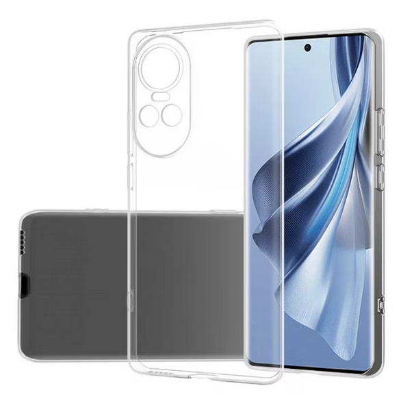 Husa de protectie Transparenta compatibila cu OPPO Reno10 Pro, rezistenta la socuri, silicon, tip carcasa