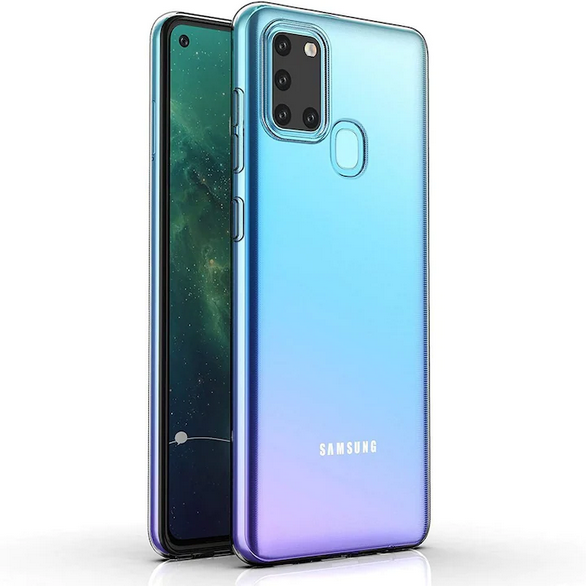 Husa de protectie Transparenta compatibila cu Samsung Galaxy A21s, rezistenta la socuri, silicon, tip carcasa