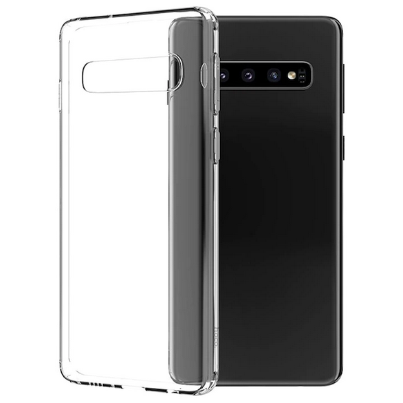 Husa de protectie Transparenta compatibila cu Samsung Galaxy S10 Plus, rezistenta la socuri, silicon, tip carcasa