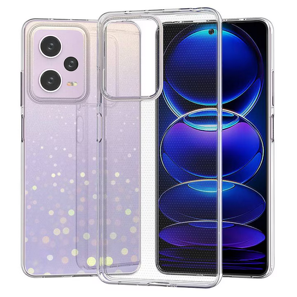 Husa de protectie Transparenta compatibila cu Xiaomi Redmi Note 12 Pro, rezistenta la socuri, silicon, tip carcasa