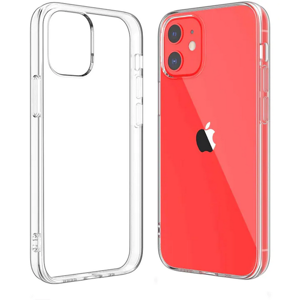 Husa de protectie Transparenta compatibila cu Apple iPhone 12, rezistenta la socuri, silicon, tip carcasa