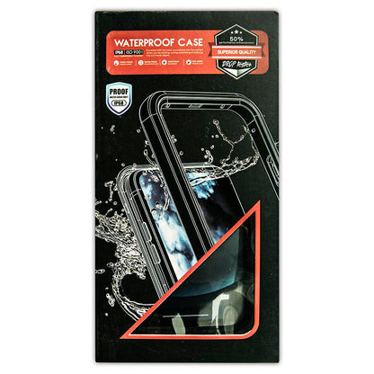 Husa Waterproof IP68 compatibila cu Apple iPhone 15, neagra, full cover 360, anti-shock