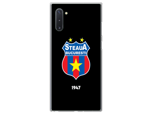 Husa Silicon HQCover compatibila cu Samsung Galaxy Note 10, model Steaua Bucuresti, rezistenta la socuri si zgarieturi, SP1M00004