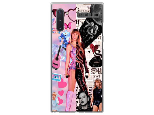 Husa Silicon HQCover compatibila cu Samsung Galaxy Note 10, model Taylor Swift v2, rezistenta la socuri si zgarieturi, SP1M00026