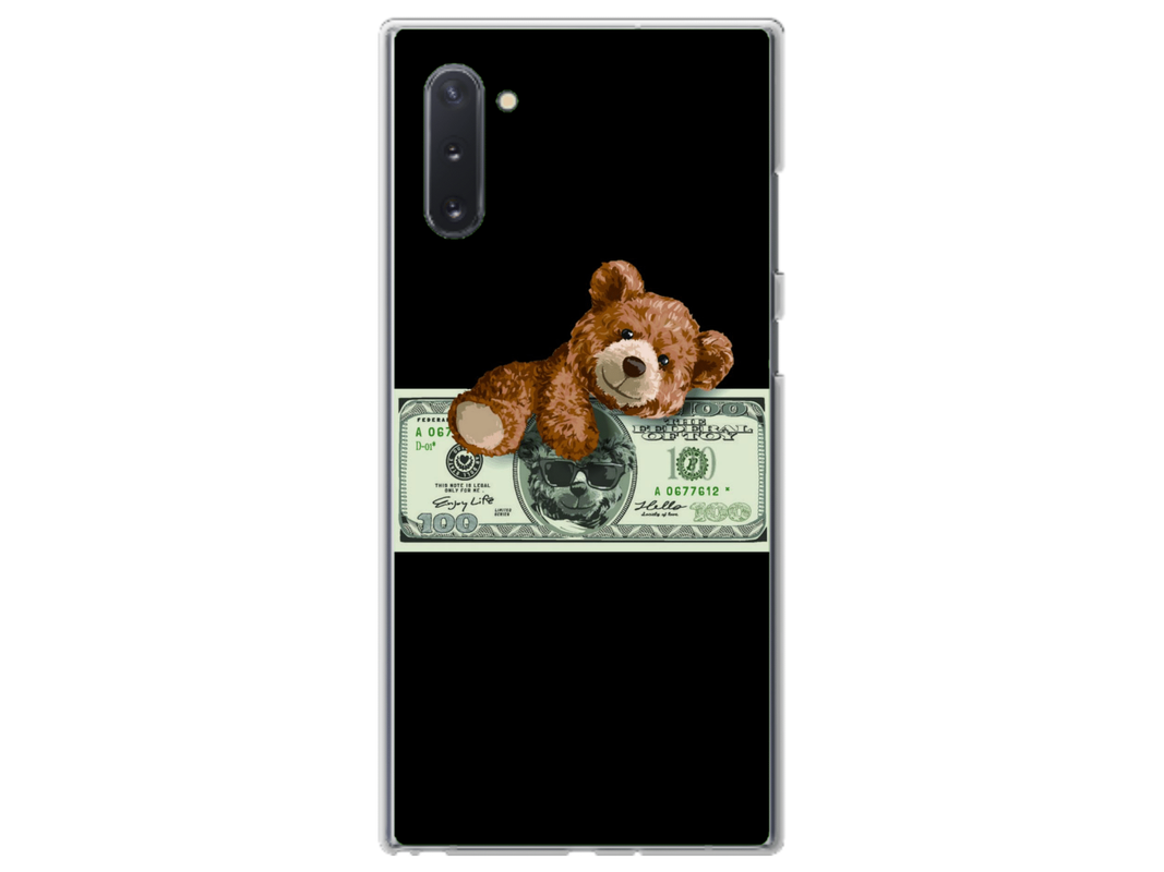 Husa Silicon HQCover compatibila cu Samsung Galaxy Note 10, model Urs Cool v2, rezistenta la socuri si zgarieturi, SP1M00034