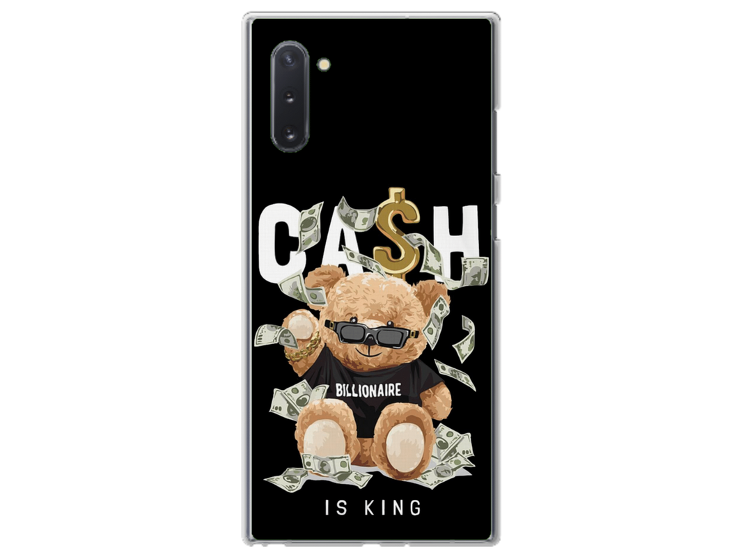 Husa Silicon HQCover compatibila cu Samsung Galaxy Note 10, model Urs Cool V5, rezistenta la socuri si zgarieturi, SP1M00050