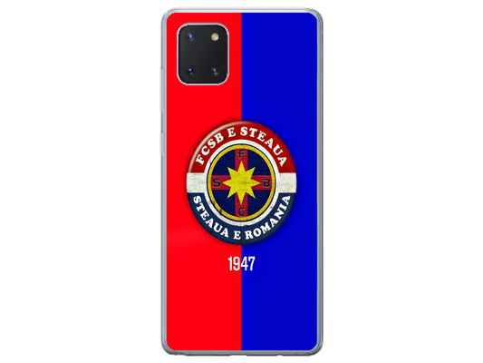 Husa Silicon HQCover compatibila cu Samsung Galaxy Note 10 Lite, model FCSB Steaua, rezistenta la socuri si zgarieturi, SP1M00003