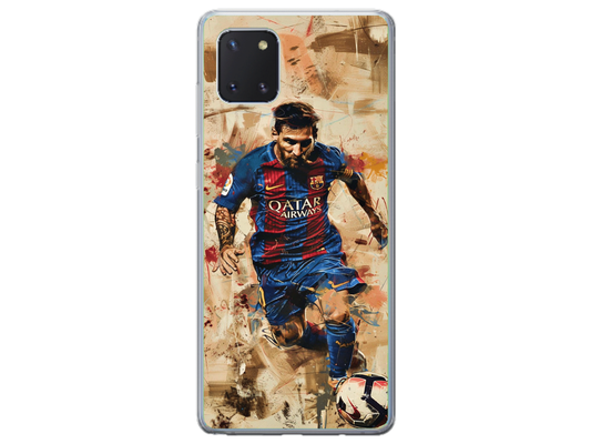 Husa Silicon HQCover compatibila cu Samsung Galaxy Note 10 Lite, model Messi v1, rezistenta la socuri si zgarieturi, SP1M00006