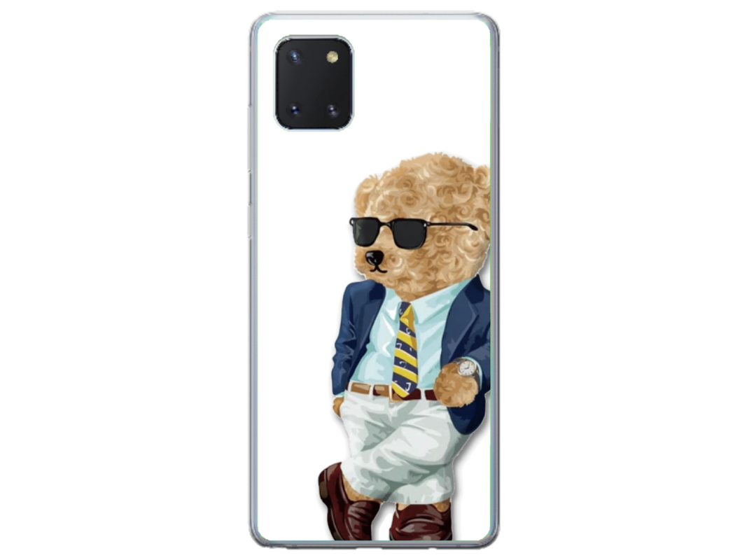 Husa Silicon HQCover compatibila cu Samsung Galaxy Note 10 Lite, model Urs Cool, rezistenta la socuri si zgarieturi, SP1M00012