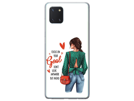 Husa Silicon HQCover compatibila cu Samsung Galaxy Note 10 Lite, model Look Ahead, rezistenta la socuri si zgarieturi, SP1M00032