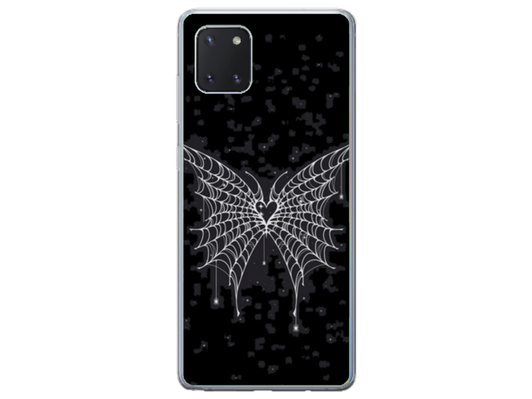 Husa Silicon HQCover compatibila cu Samsung Galaxy Note 10 Lite, model Butterfly, rezistenta la socuri si zgarieturi, SP1M00038
