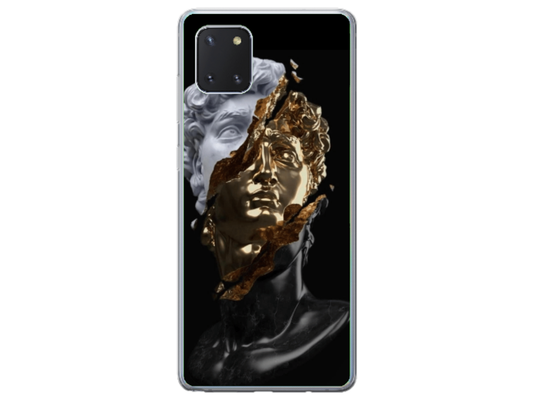 Husa Silicon HQCover compatibila cu Samsung Galaxy Note 10 Lite, model Statuie, rezistenta la socuri si zgarieturi, SP1M00046