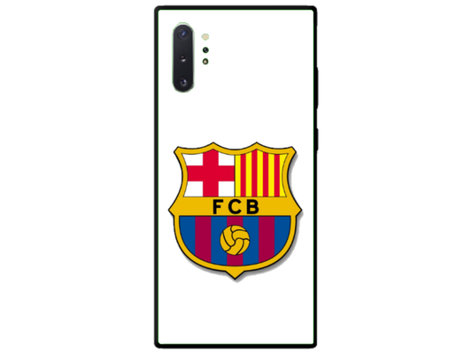 Husa Silicon HQCover compatibila cu Samsung Galaxy Note 10 Plus 5G, model Fotbal FCB, rezistenta la socuri si zgarieturi, SP1M00001