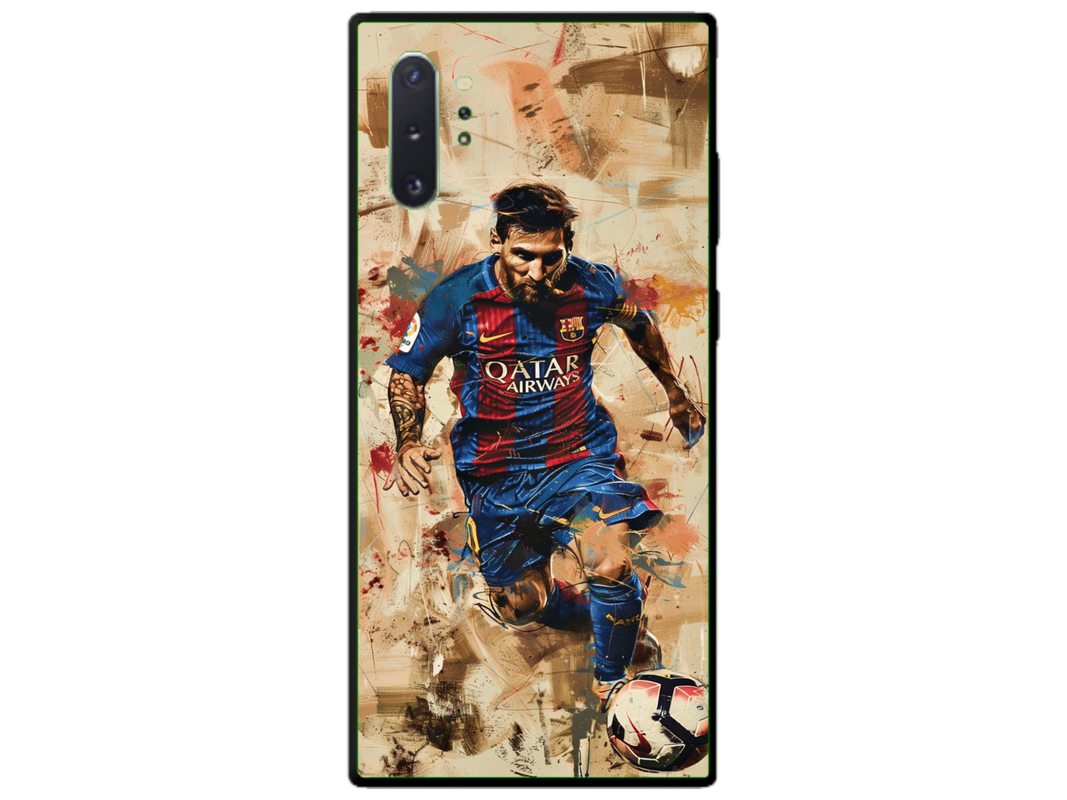 Husa Silicon HQCover compatibila cu Samsung Galaxy Note 10 Plus 5G, model Messi v1, rezistenta la socuri si zgarieturi, SP1M00006