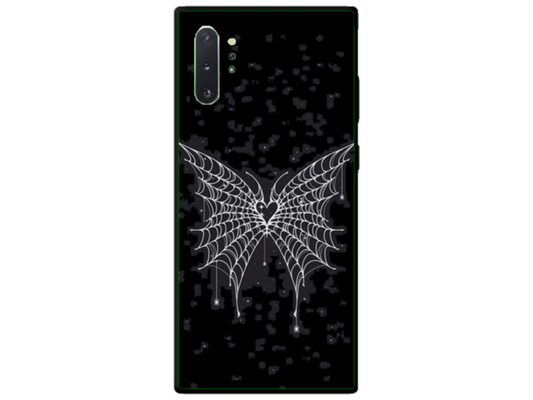 Husa Silicon HQCover compatibila cu Samsung Galaxy Note 10 Plus 4G, model Butterfly, rezistenta la socuri si zgarieturi, SP1M00038