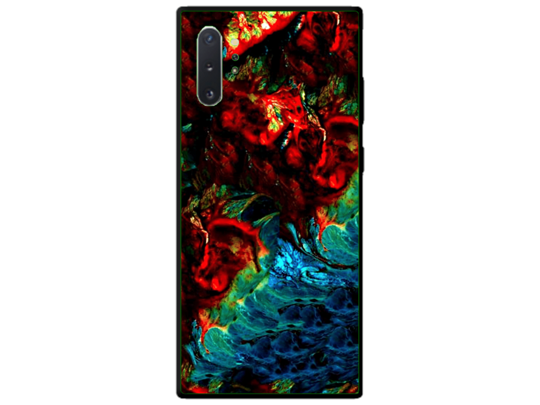 Husa Silicon HQCover compatibila cu Samsung Galaxy Note 10 Plus 4G, model Explozie de culori v2, rezistenta la socuri si zgarieturi, SP1M00043