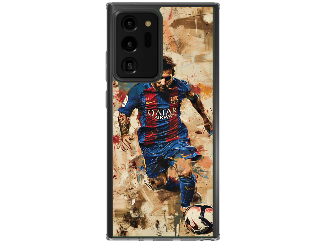 Husa Silicon HQCover compatibila cu Samsung Galaxy Note 20 Ultra, model Messi v1, rezistenta la socuri si zgarieturi, SP1M00006