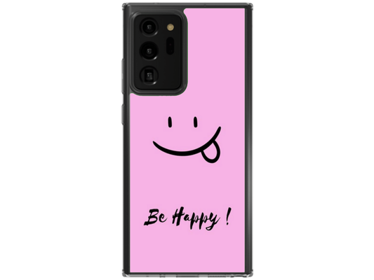 Husa Silicon HQCover compatibila cu Samsung Galaxy Note 20 Ultra, model Be Happy, rezistenta la socuri si zgarieturi, SP1M00033