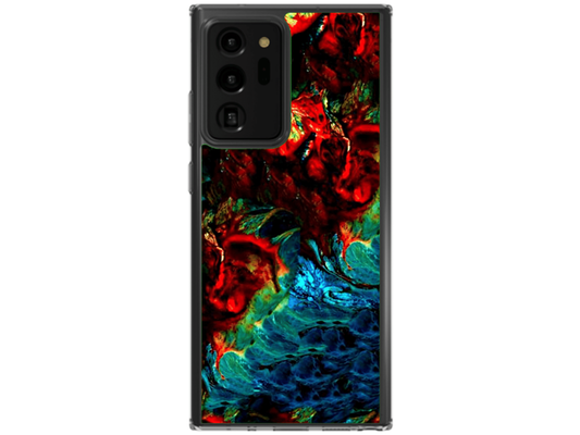 Husa Silicon HQCover compatibila cu Samsung Galaxy Note 20 Ultra 5G, model Explozie de culori v2, rezistenta la socuri si zgarieturi, SP1M00043