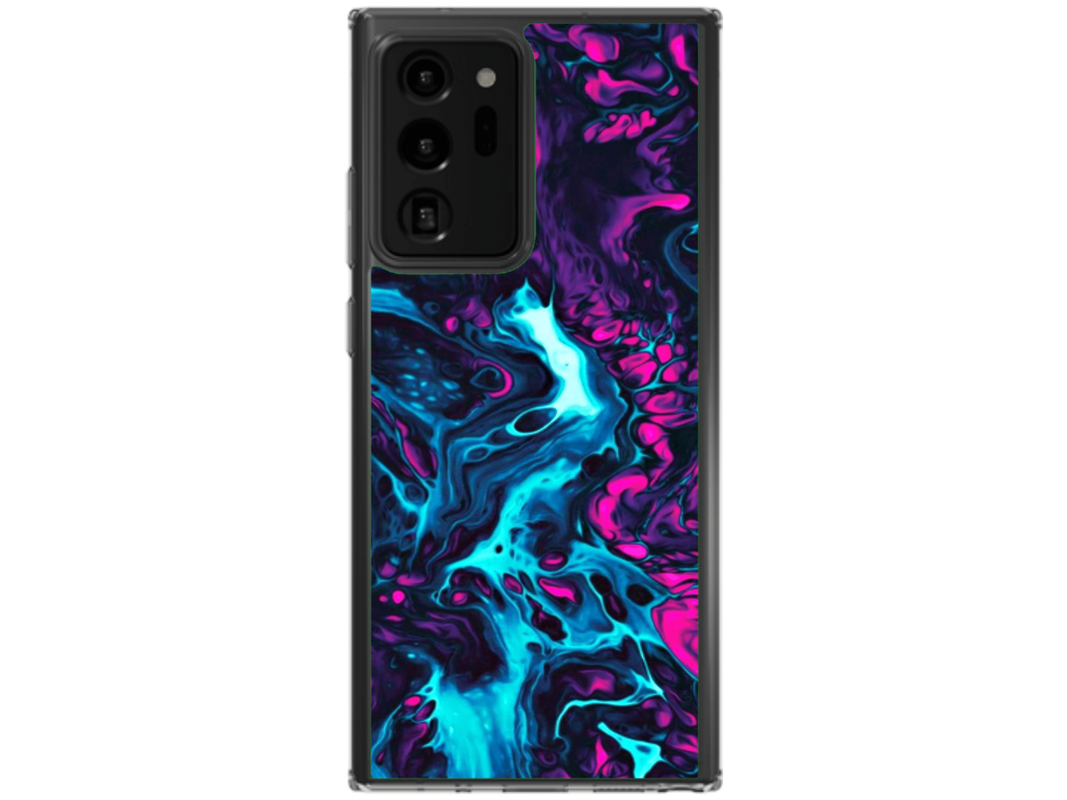 Husa Silicon HQCover compatibila cu Samsung Galaxy Note 20 Ultra 5G, model Explozie de culori v3, rezistenta la socuri si zgarieturi, SP1M00044