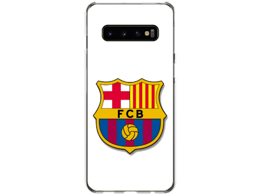 Husa Silicon HQCover compatibila cu Samsung Galaxy S10, model Fotbal FCB, rezistenta la socuri si zgarieturi, SP1M00001
