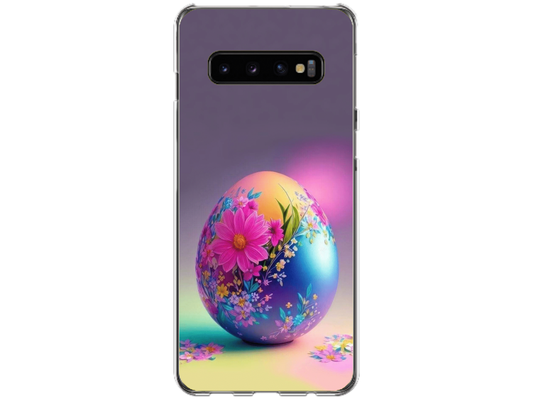 Husa Silicon HQCover compatibila cu Samsung Galaxy S10, model Easter Egg, rezistenta la socuri si zgarieturi, SP1M00002