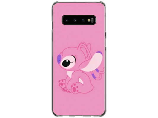 Husa Silicon HQCover compatibila cu Samsung Galaxy S10, model Stich v1, rezistenta la socuri si zgarieturi, SP1M00010