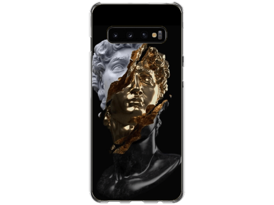 Husa Silicon HQCover compatibila cu Samsung Galaxy S10, model Statuie, rezistenta la socuri si zgarieturi, SP1M00046