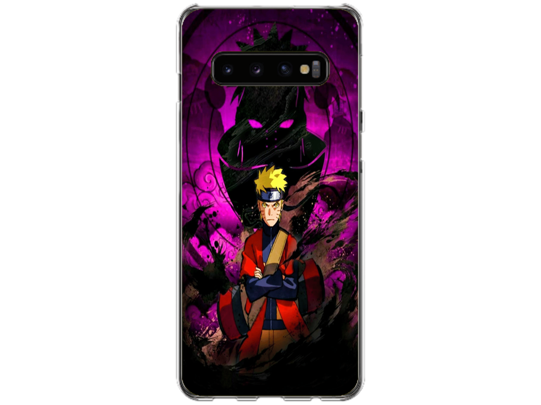 Husa Silicon HQCover compatibila cu Samsung Galaxy S10 Plus, model Naruto v2, rezistenta la socuri si zgarieturi, SP1M00047