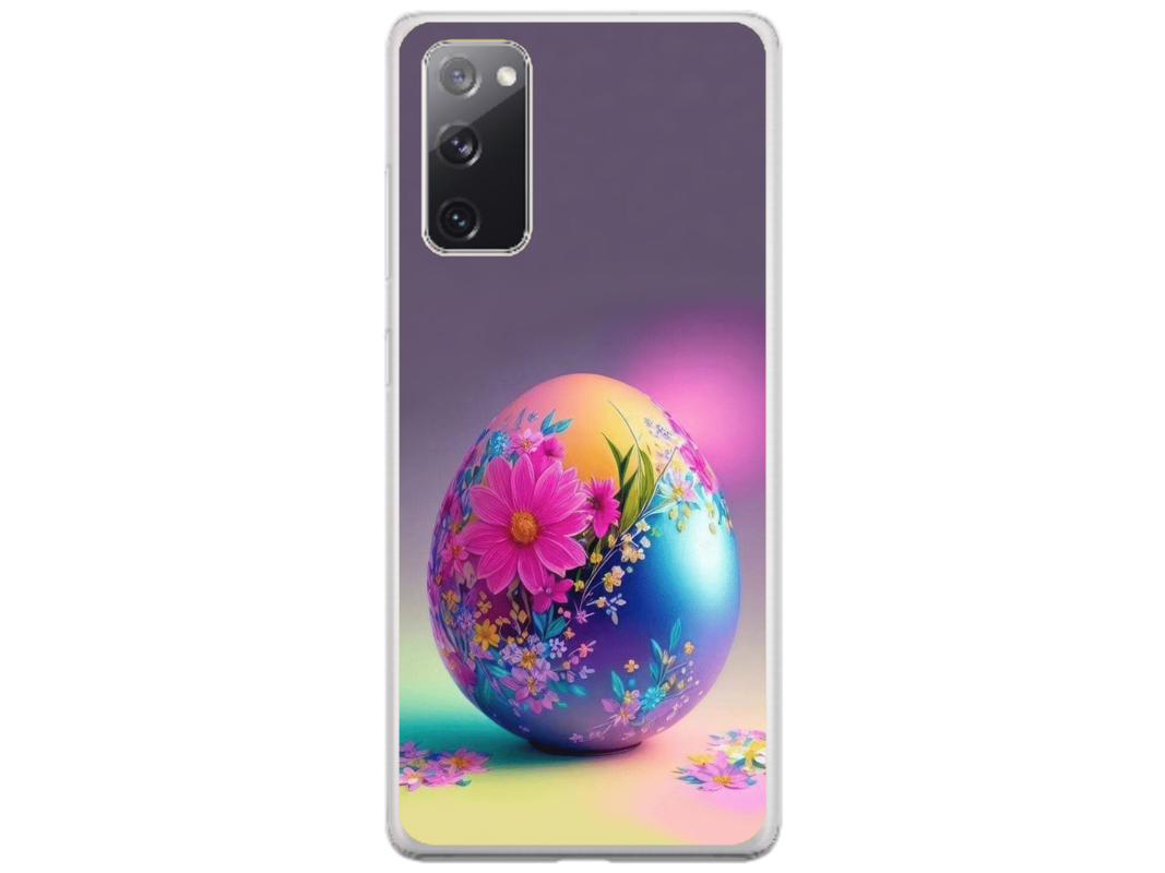 Husa Silicon HQCover compatibila cu Samsung Galaxy S20 FE, model Easter Egg, rezistenta la socuri si zgarieturi, SP1M00002