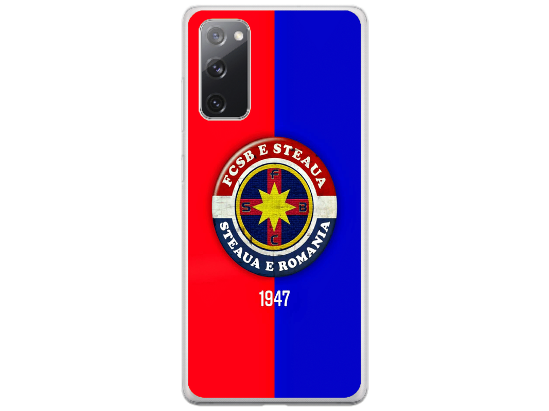 Husa Silicon HQCover compatibila cu Samsung Galaxy S20 FE 5G, model FCSB Steaua, rezistenta la socuri si zgarieturi, SP1M00003