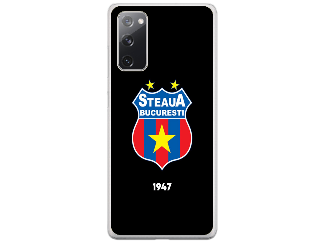 Husa Silicon HQCover compatibila cu Samsung Galaxy S20, model Steaua Bucuresti, rezistenta la socuri si zgarieturi, SP1M00004